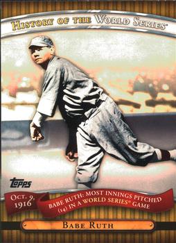 2010 Topps - History of the World Series #HWS3 Babe Ruth Front